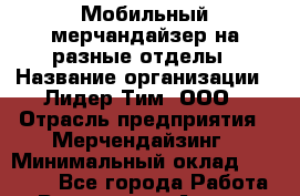 Мобильный мерчандайзер на разные отделы › Название организации ­ Лидер Тим, ООО › Отрасль предприятия ­ Мерчендайзинг › Минимальный оклад ­ 27 800 - Все города Работа » Вакансии   . Адыгея респ.,Адыгейск г.